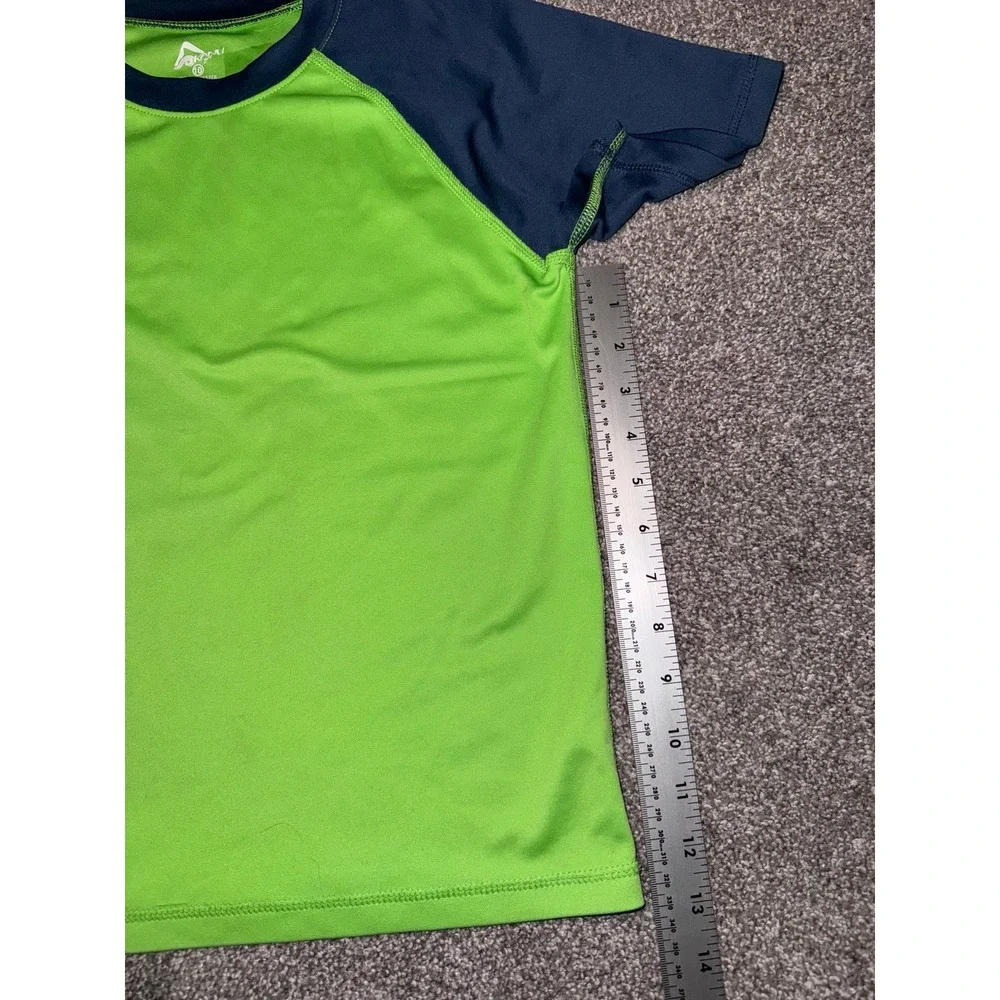 Kanu Surf Boys Bright Green & Navy Blue Swim Shirt‎